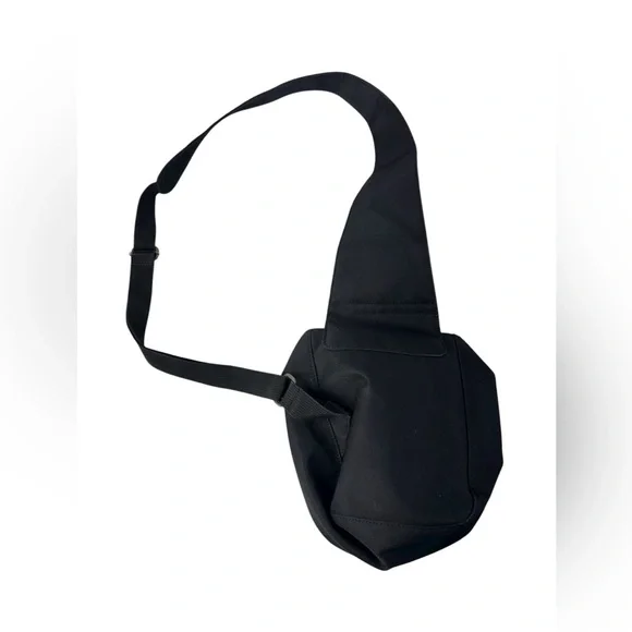 Vtg Nike Crossbody Sling Bag One Shoulder Single Strap Y2K Unisex Black Backpack - Picture 5 of 6